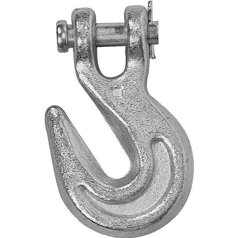 Campbell T9503515 Clevis Grab Hook, 3/8 in, 6600 lb Working Load, 70 Grade, Steel, Yellow Chrome