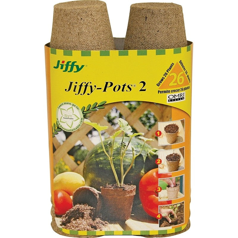 Jiffy JP226 Peat Pot, Peat Moss