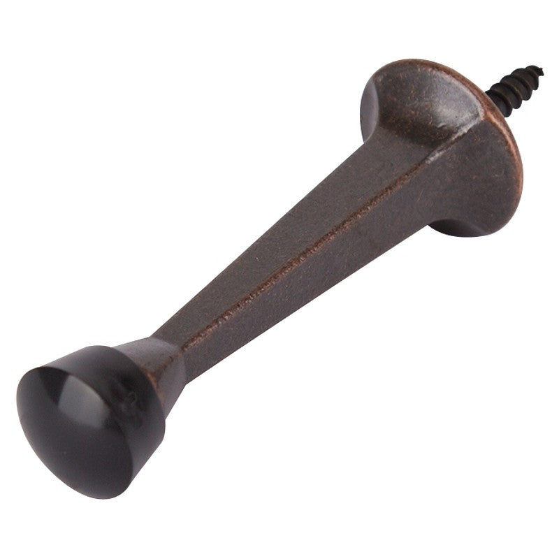 ProSource CL-208C-VB-PS Heavy-Duty Rigid Door Stop, 1 in Dia Base, 3 in Projection, Die-Cast Zinc & Plastic