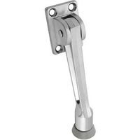 Kick Down 4 Hole Commercial Door Holder 5 Inch Die Cast Satin Chrome