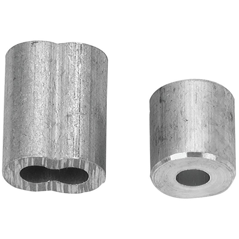 Campbell B7675454 Cable Ferrule and Stop Set, 1/4 in Dia Cable, Aluminum