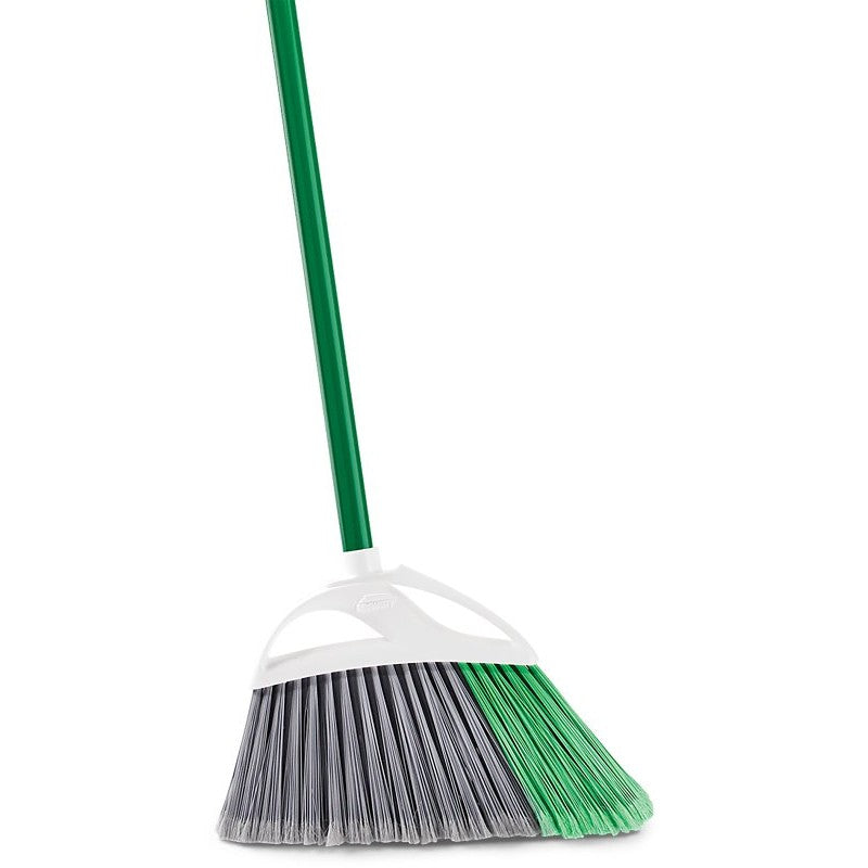 Libman PRECISION ANGLE Series 205 Broom, 13 in Sweep Face, 6 in L Trim, PET Bristle, 53 in L, Steel