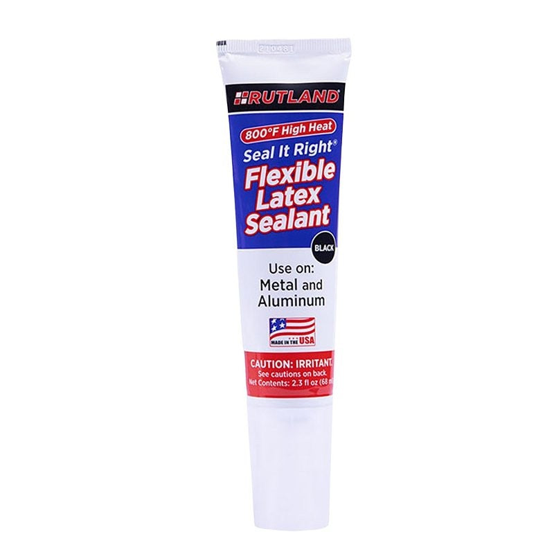 Rutland 641C Flexible Sealant, Paste, Black, 2.3 fl-oz Tube