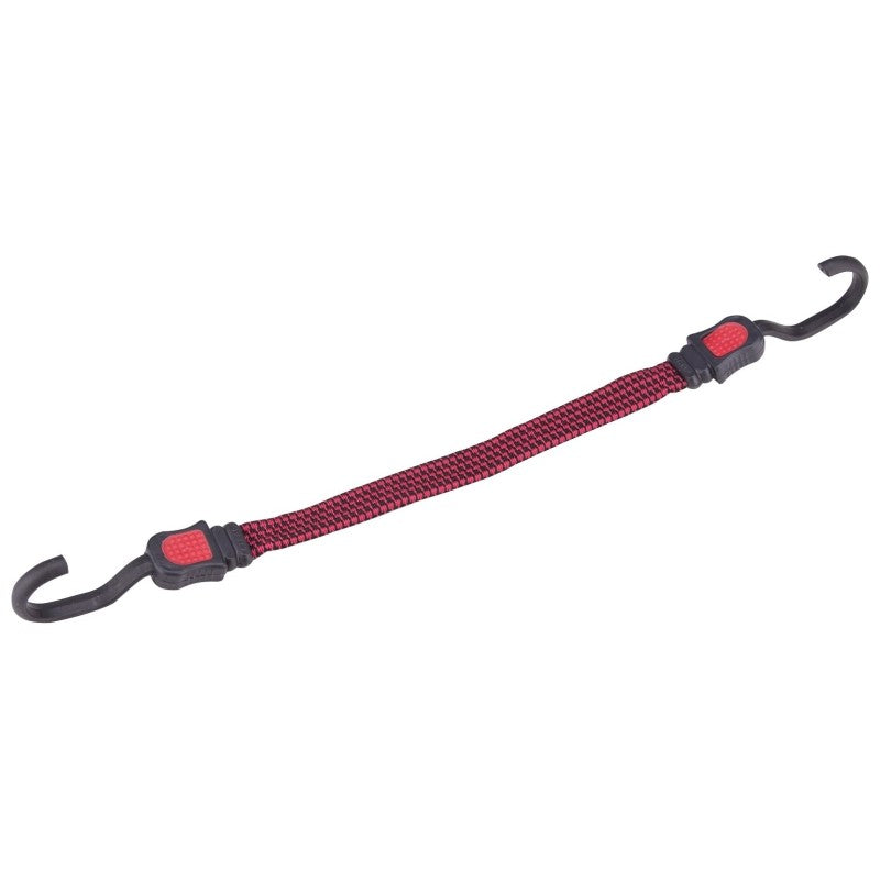 ProSource FH92106-1 Stretch Cord, 17 mm Dia, 15 in L, Polypropylene, Red, Hook End (Pack of 10)