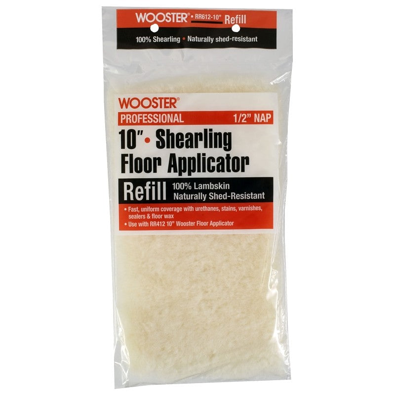 Wooster RR612-10 Shearling Floor Refill Pad, Lambskin