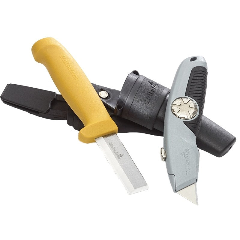 Hultafors 381070U Series Combination Knife Set, Includes: Double Holster, Chisel Knife and Utility Knife, 2-Piece