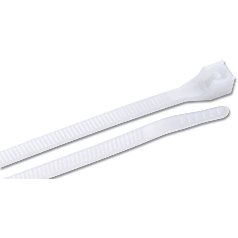 Gardner Bender 46-415 Cable Tie, 4 in Max Bundle Dia, Double-Lock Locking, 6/6 Nylon, Natural, 15 in L, 50/BAG
