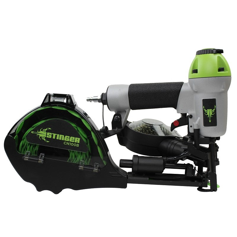Stinger 0136252 Cap Nailer, 0.083 in W Crown, 1 in L Leg, 200 Magazine, 79.9 scfm Air