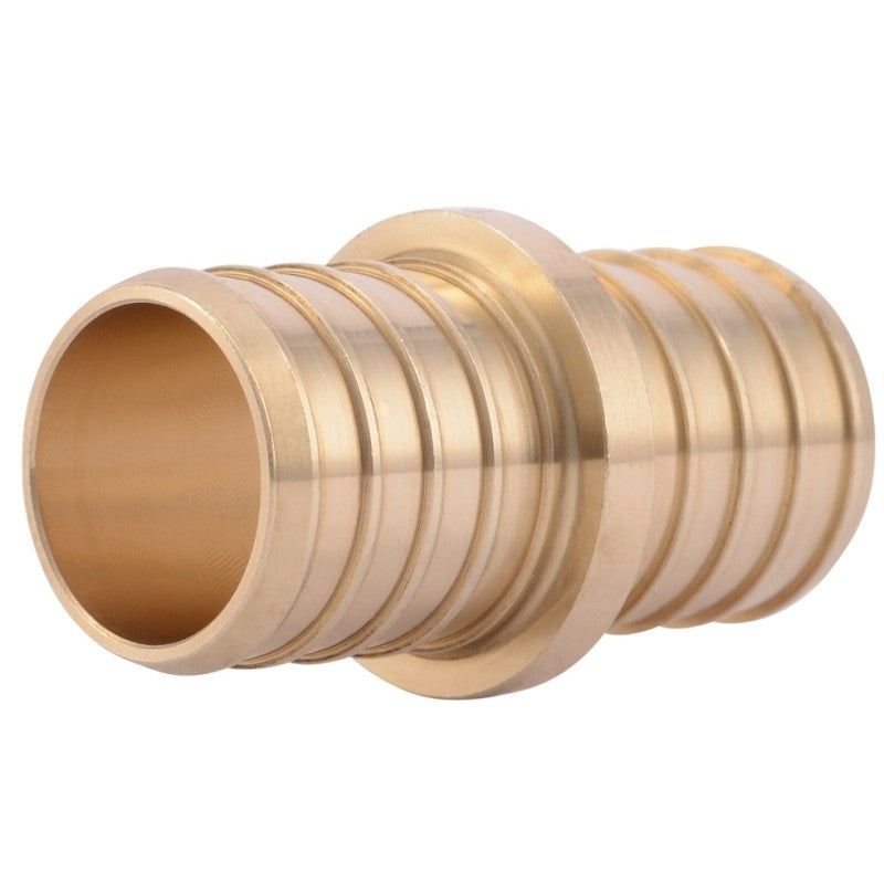 SharkBite UC020LF Coupling, 1 in, Barb x Crimp, Brass, 80 to 160 psi Pressure