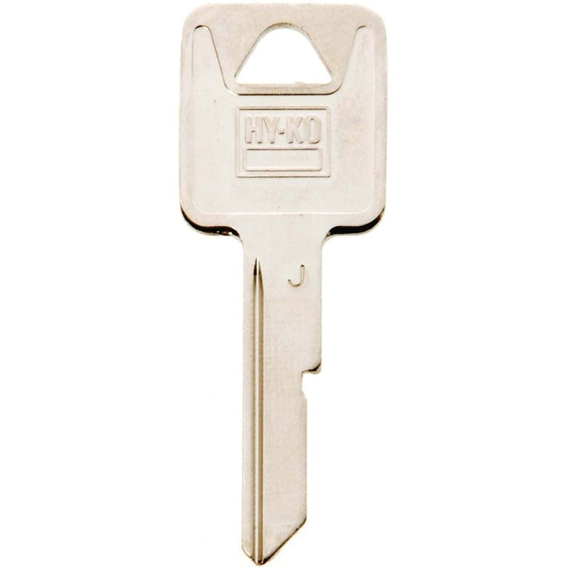 Hy-Ko 11010B46 Key Blank, Brass, Nickel, B46 Key Number (Pack of 10)