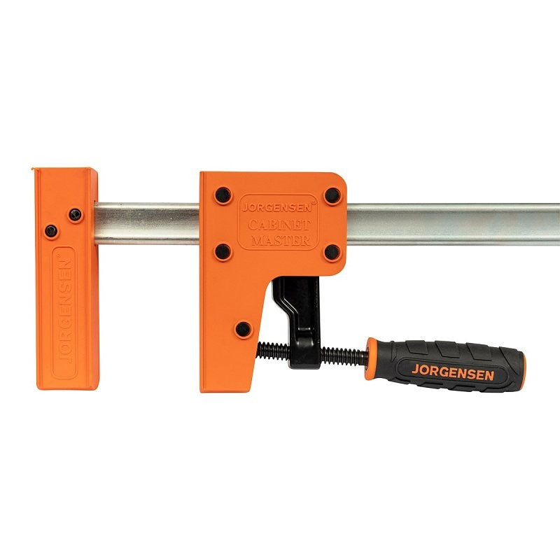 Jorgensen 8072 Jaw Bar Clamp, 1500 lb, 72 in Max Opening Size, 3-7/8 in D Throat, Plastic/Steel Body