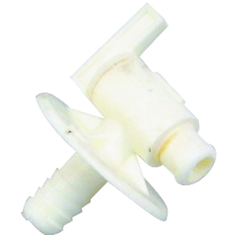 US Hardware RV-394C Water Spigot, 1/2 in OD, Plastic, White