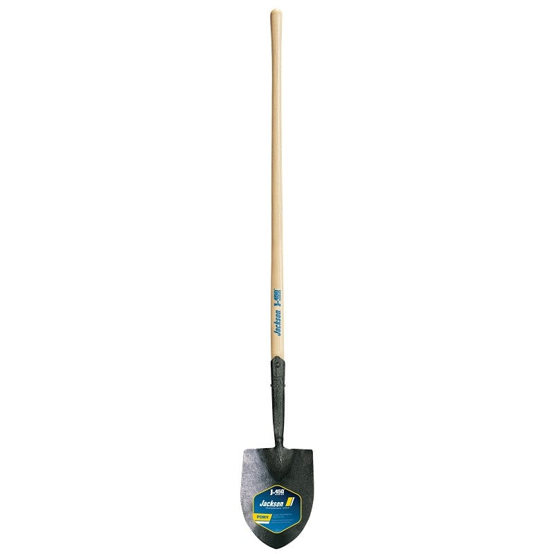 Jackson 1259100 Irrigation Shovel, 8 in W Blade, Steel Blade, Hardwood Handle, Straight Handle, 47 in L Handle