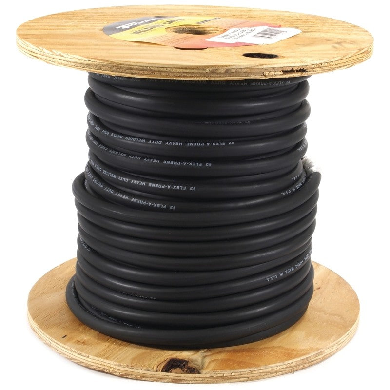 Forney 52024 Welding Cable, 2 AWG Cable, 125 ft L, EPDM Rubber Insulation
