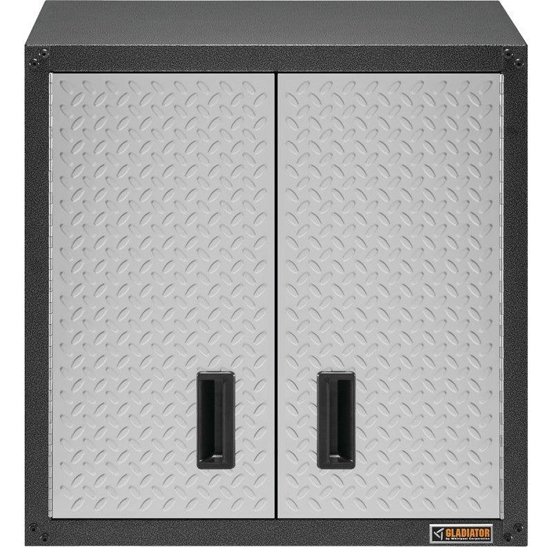 Gladiator GAWG28FDYG Gear Box, 150 lb, 2-Shelf, Steel, Silver Tread