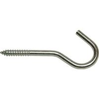 Ceiling Hooks #10 2-1/16 Inch Zinc Plated Steel 6 Pack
