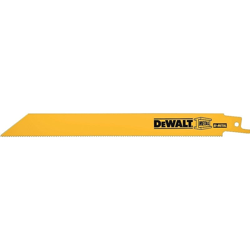 DEWALT DW4806B Reciprocating Saw Blade, Bi-Metal, Applicable Materials: Nail-Embedded Wood, Non-Ferrous Metal, Plastic