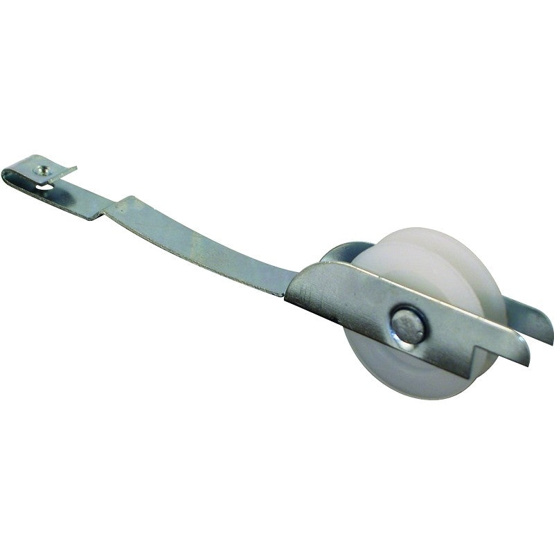 Prime-Line B 649 Roller Assembly, 1 in Dia Roller, 1/4 in W Roller, Plastic/Steel, Gray, 2-Roller