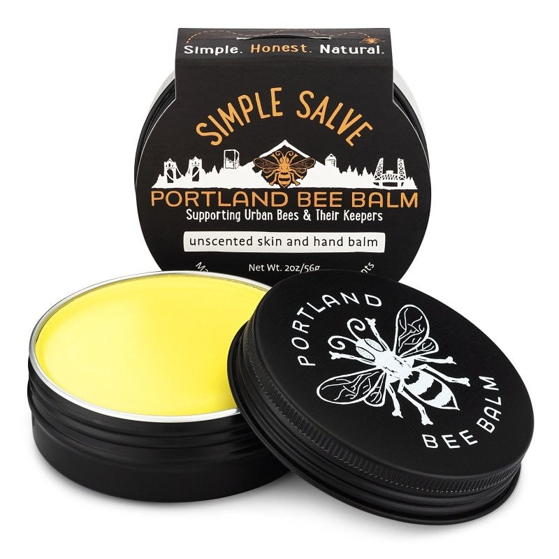 Portland Bee Balm SIMPLE SALVE Series 130 Skin and Hand Balm, 2 oz, Tin (Pack of 12)