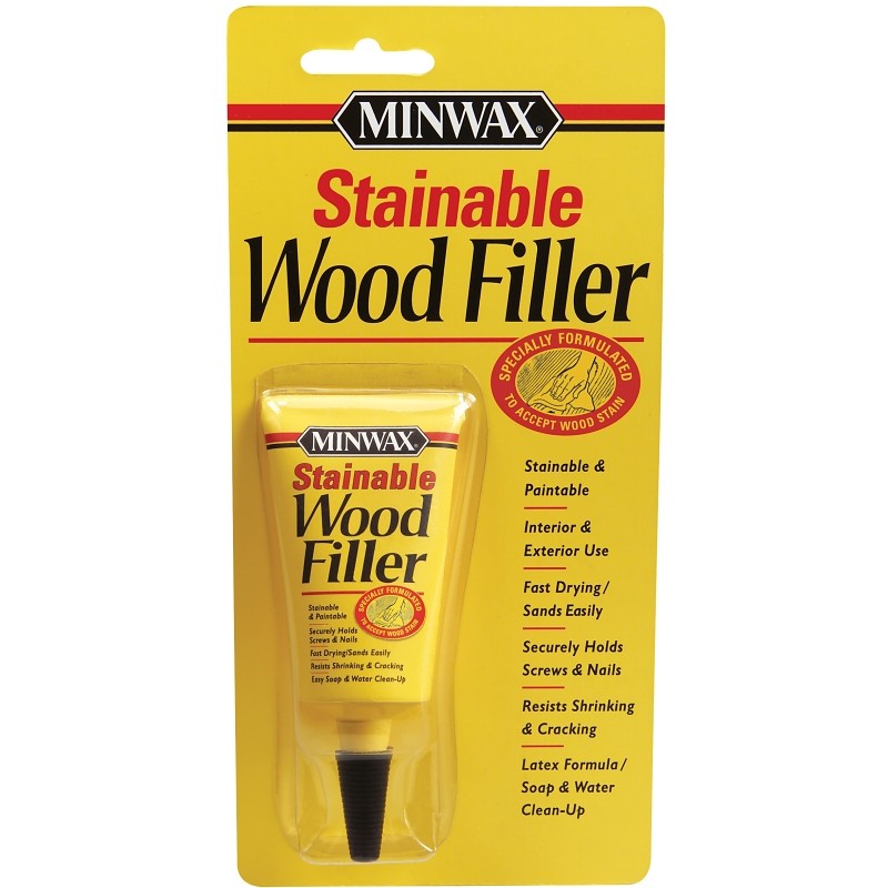 Minwax 42851000 Wood Filler, Solid, Natural, 1 oz Tube (Pack of 6)