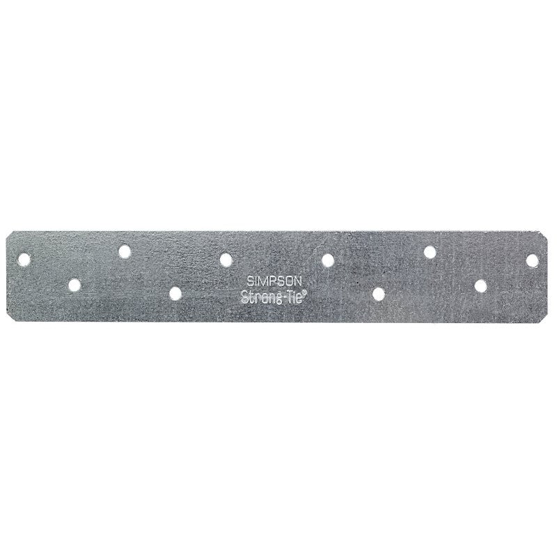 Simpson Strong-Tie HRS HRS8 Strap Tie, 8 in L, 1-3/8 in W, Steel, Galvanized, Fastening Method: Nail (Pack of 25)