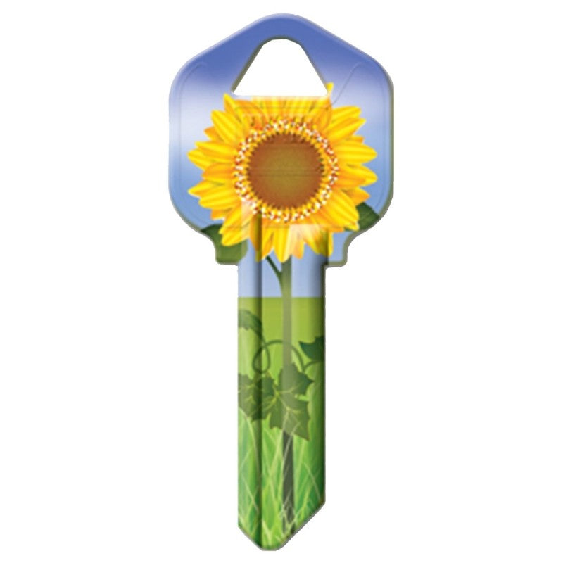 Hy-Ko 16005KW1-17 Key Blank, Sunflower, Brass, Nickel-Plated, For: Kwikset KW1 Keyways, KW1 Key Number (Pack of 5)