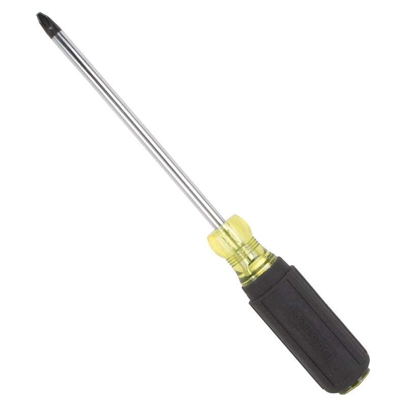 Vulcan MP-SD14 Screwdriver, 3 Drive, Phillips Drive, 10-1/2 in OAL, 6 in L Shank, PVC/Rubber Handle