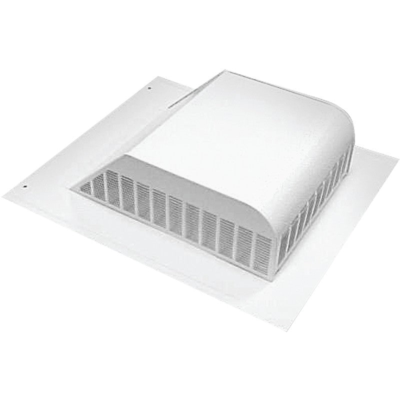 Master Flow SSB960AW Louver, 18 in L, 20-1/2 in W, Aluminum, White, Roof Installation (Pack of 6)