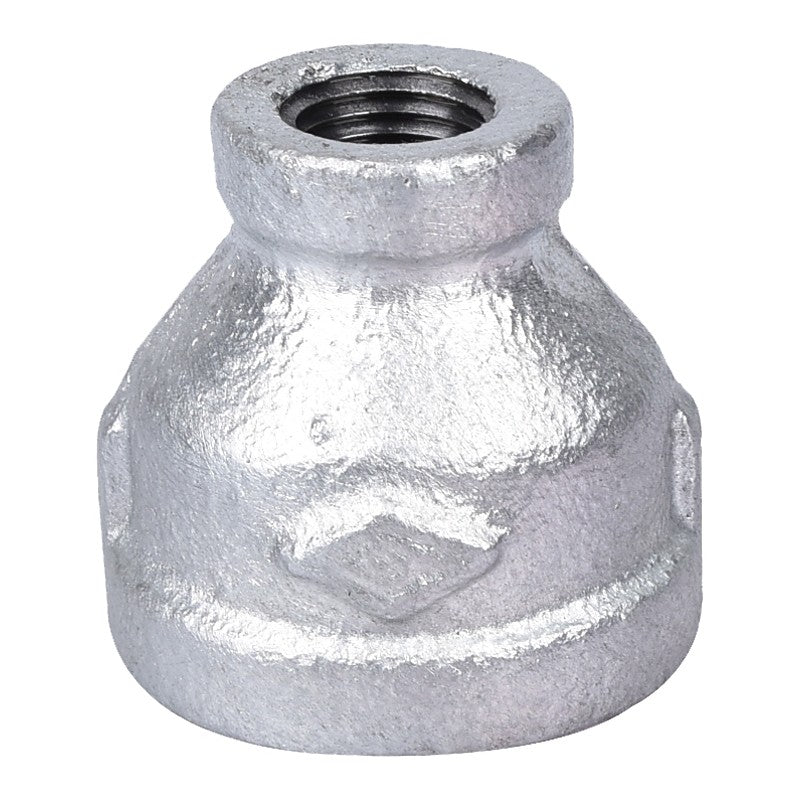 ProSource 24-3/4X1/4G Reducing Pipe Coupling, 3/4 x 1/4 in, Threaded, Malleable Steel, SCH 40 Schedule