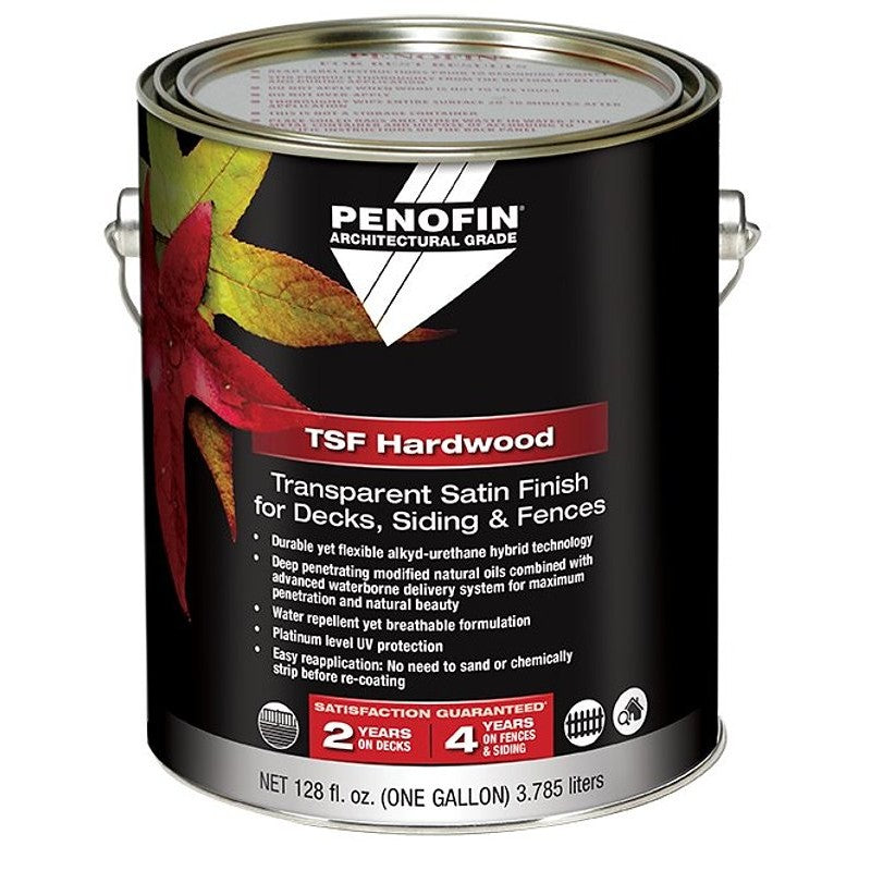 Penofin FAHIPGA Transparent Hardwood Coating, Satin, IPE, Liquid, 1 gal, Can (Pack of 4)