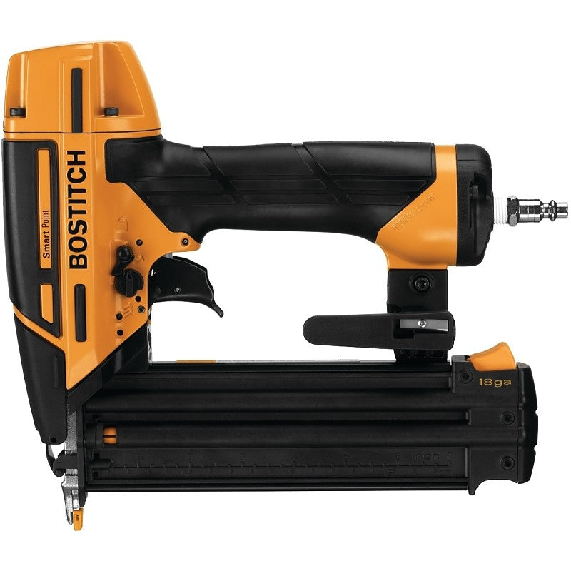 Bostitch BTFP12233 Brad Nailer Kit, 100 Magazine, Glue Collation, 5/8 to 2-1/8 in L Fastener, 1.15 cfm Air