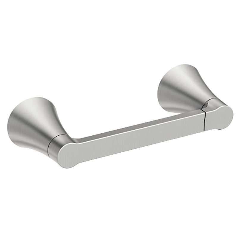 Moen Mikah Series Y0708BN Paper Holder, Zinc, Brushed Nickel, Wall Mounting