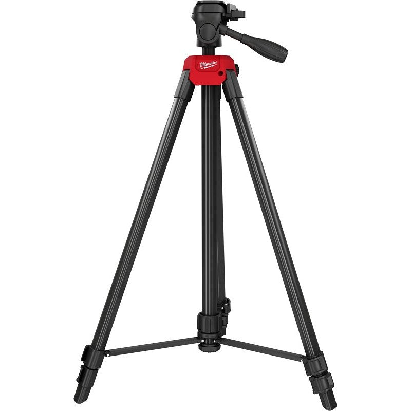 Milwaukee 48-35-1411 Laser Tripod, 28 in Min H, 72 in Max H, 1/4-20 Mounting, Aluminum, Black