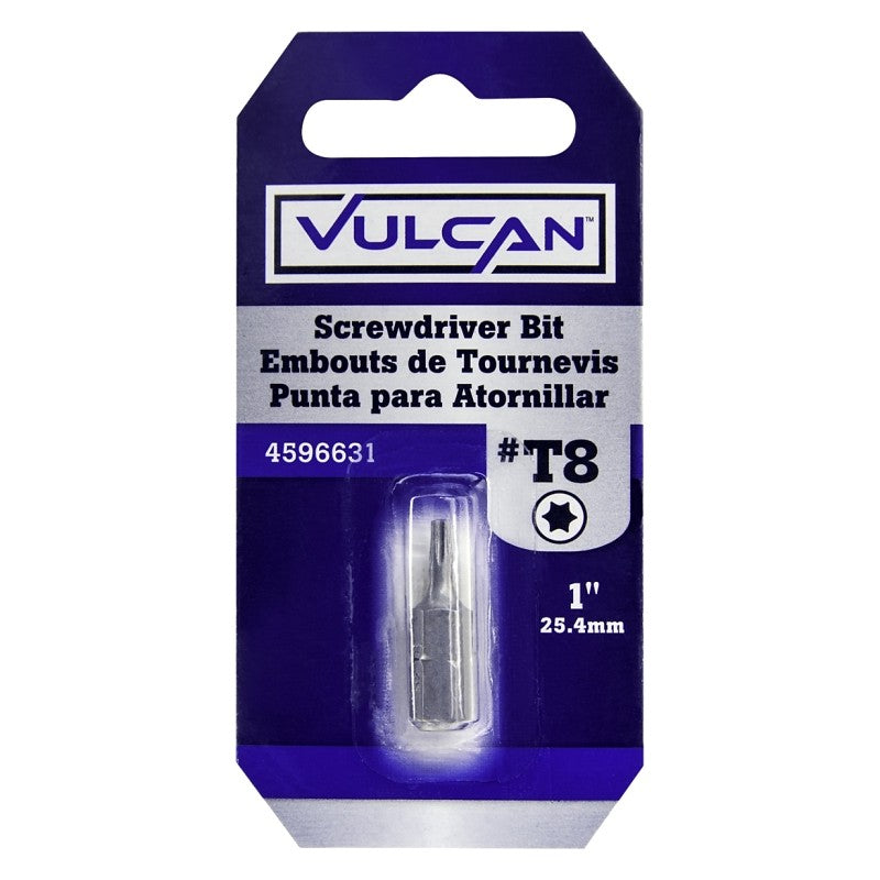 Vulcan 307081OR Screwdriver Bit, Hex Shank, S2 Chrome Molybdenum Steel