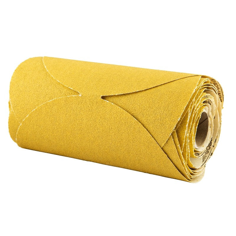 Norton Stick & Sand Series 07660749246 Disc Roll, 6 in Dia, Coated, P80 Grit, Coarse, Aluminum Oxide Abrasive, No-Hole