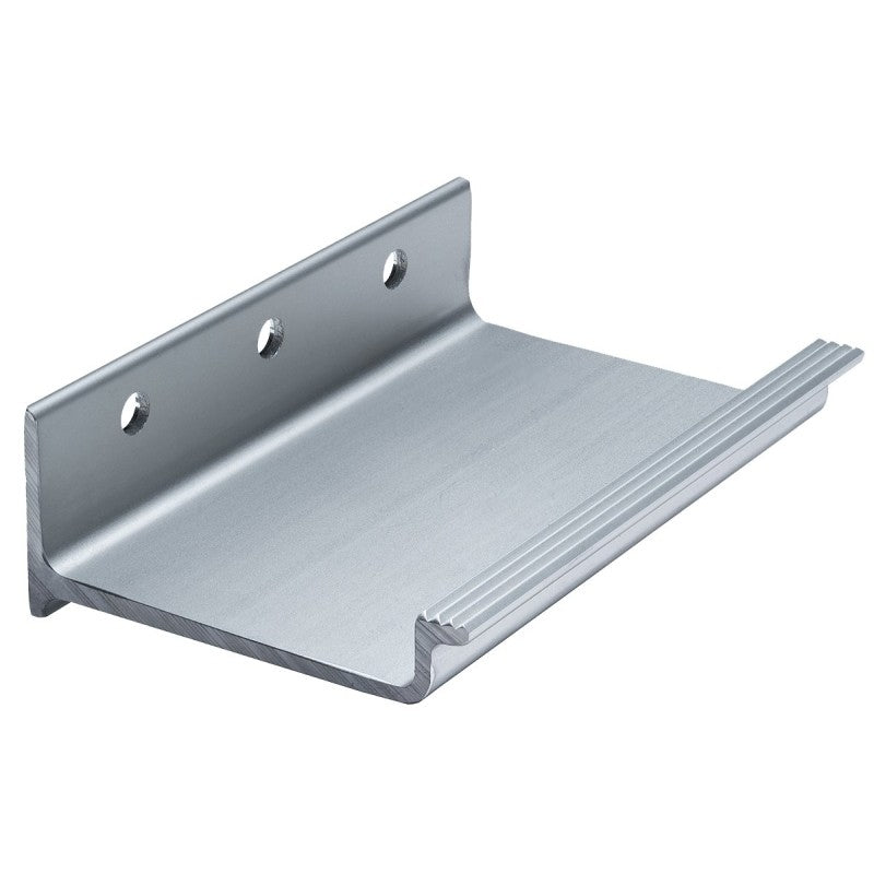 M-D 55401 Foot-Operated Hands-Free Door Pull, 5 in W, 3.4 in D, 1-1/2 in H, Aluminum, Satin Nickel