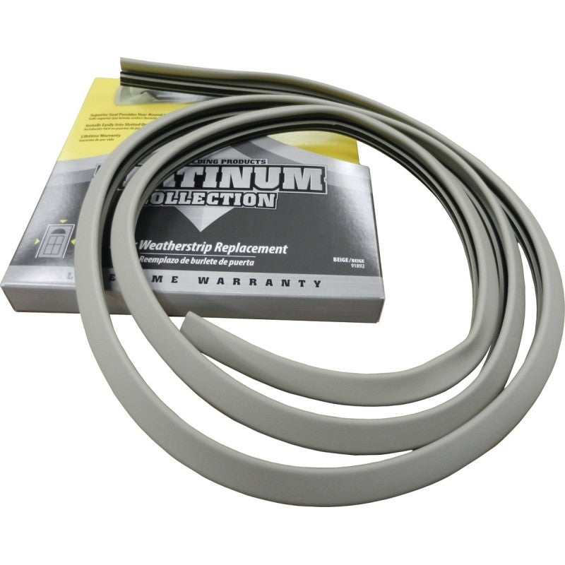 M-D Platinum Series 91892 Replacement Weatherstrip, 1.1 in W, 9 in L, TPV3 Rubber, Beige (Pack of 20)