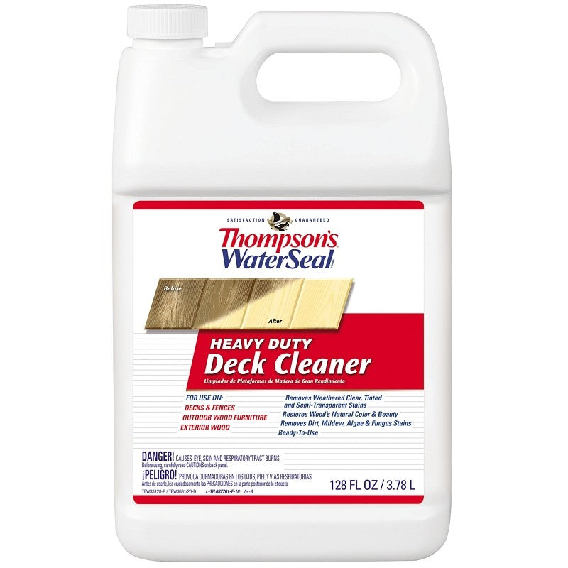 Thompson's WaterSeal TH.087701-16 Wood Cleaner, Liquid, 1 gal, Can (Pack of 4)