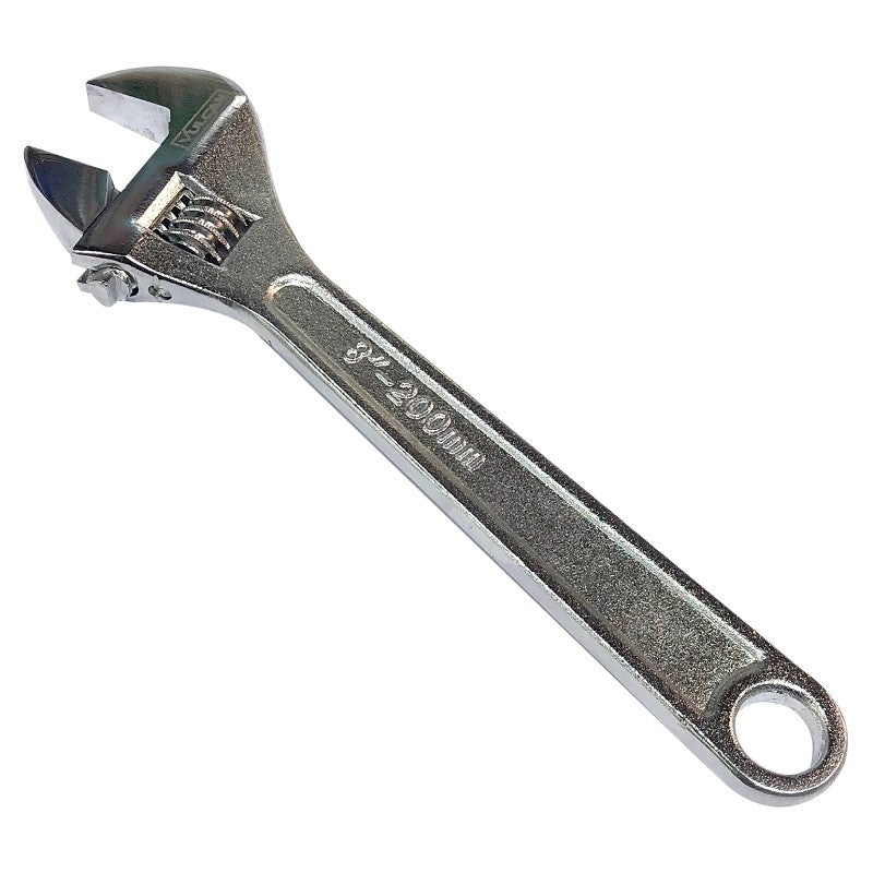 Vulcan WC917-04 Adjustable Wrench, 8 in OAL, Steel, Chrome (Pack of 30)