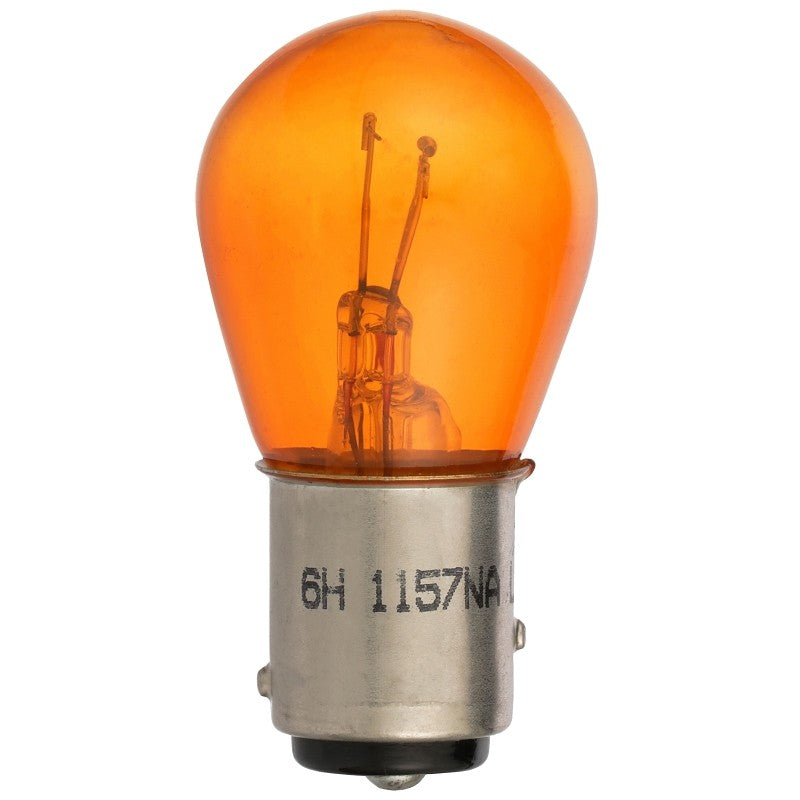 Peak 1157NALL-BPP Automotive Bulb, 12.8 V, Incandescent Lamp, Bayonet, Amber/Red