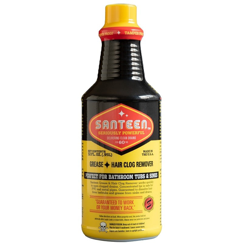 Santeen 700-6 Hair and Grease Clog Remover, 32 oz, Bottle (Pack of 6)