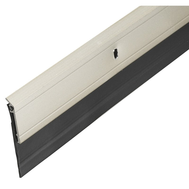 Frost King A62/36SN Door Sweep, 36 in L, 2 in W, Aluminum Flange, Vinyl Insert