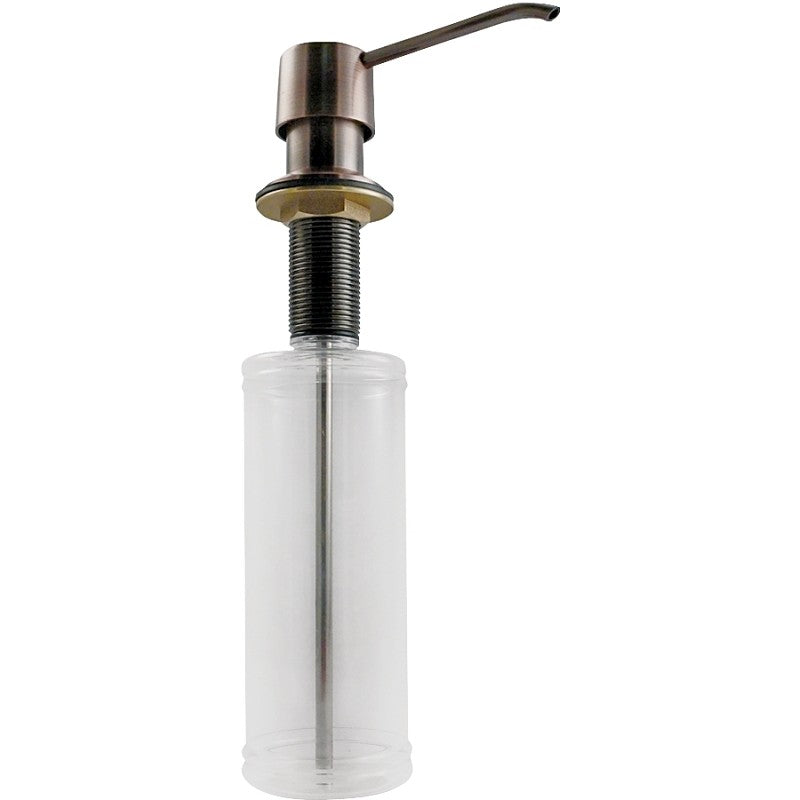 Keeney K612VB Soap Lotion Dispenser, Plastic/Stainless Steel, Clear, Venetian Bronze