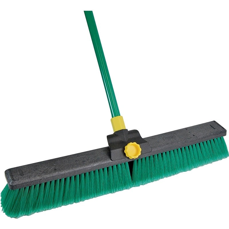 Quickie Super Bulldozer 00628 Push Broom, Polypropylene Bristle, Steel Handle
