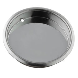 Recessed Round Cup Pull 1-3/4 Inch Bright Chrome Finish 1 Pack (POS)