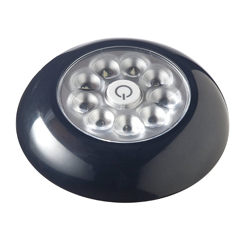 Fulcrum 30015-303 Tap Light, AAA Battery, Alkaline Battery, 9-Lamp, LED Lamp, 40.5 Lumens, 5500 K Color Temp, Black