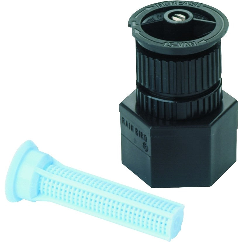Rain Bird A17F Shrubbery Spray Nozzle, 0.65 to 0.92 gpm, 1/2 in Connection, FNPT, Plastic, Black, 15 ft