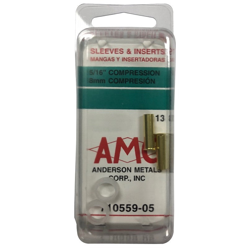 Anderson Metals 710559-05 Compression Stiffener and Sleeve, 5/16 in