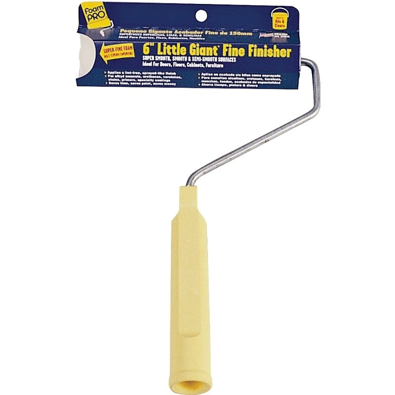Foampro 175 Mini Roller, 12 in L Handle, Foam Cover, 6 in L Roller (Pack of 6)