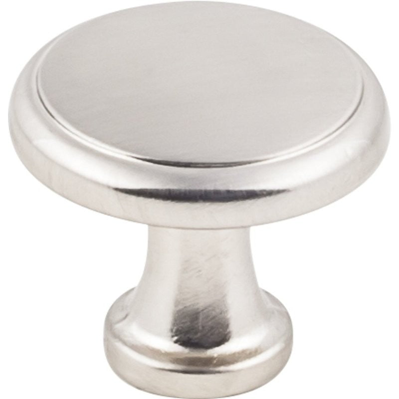 Hardware Resources K997SN-10 Cabinet Knob, Traditional, 1-3/16 in Dia, Zinc, Satin Nickel, 10/PK